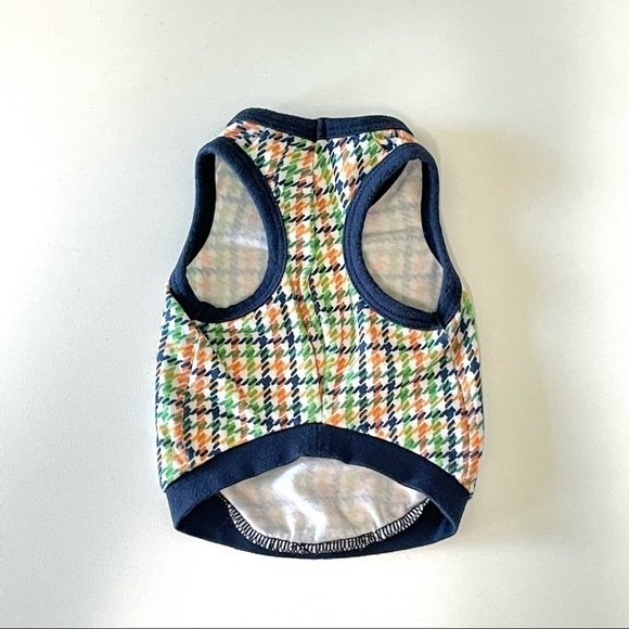 Ruff Ruff Couture Wimbledon Houndstooth Tennis Dog Tank Multicolor XS - Picture 9 of 9